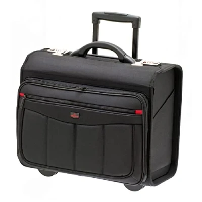 Image of Nylon Trolley Pilot Case Black
