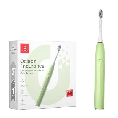 Image of Oclean Sonic Electric Toothbrush,Electric Toothbrushes Adults,Rechargeable Toothbrush with 72000 Movements Deep Clean Mode,Beginner Friendly,2 Minutes Smart Timer Green