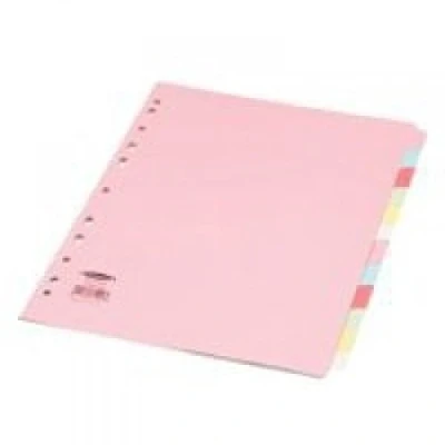 Image of Concord Subject Dividers 230 Micron 12 Part A4 Assorted Ref 71499/J14