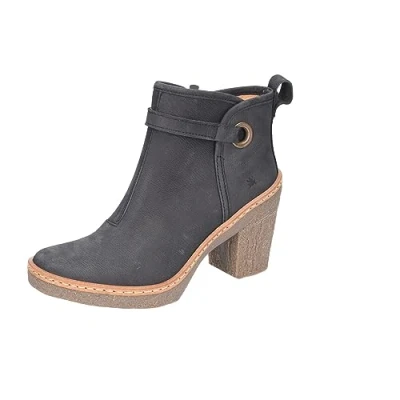 Image of El Naturalista Women&#039;s Haya Ankle Boots, Black (Black Black), 7 UK (40 EU)