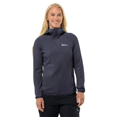 Image of Jack Wolfskin Women&#039;s Kolbenberg Hooded Fz W Jacket, Graphite, XS