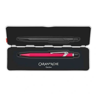 Image of Caran d&#039;Ache 849 POP Ballpoint Pen with Box Fluorescent Pink