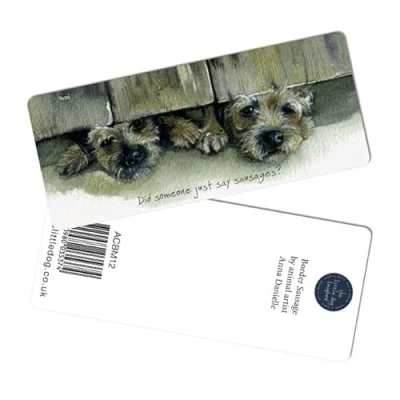 Image of Little Dog Laughed Border Terriers Bookmark Gift Idea Perfect Book Lover Gifts ACBM12
