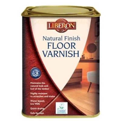 Image of Liberon VWNCS1L 1 Litre Natural Finish Floor Satin Varnish Clear