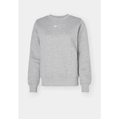 Image of Nike Sportswear CREW Sweatshirt, Women&#039;s, Size: 2XS, Dark grey heather/sail