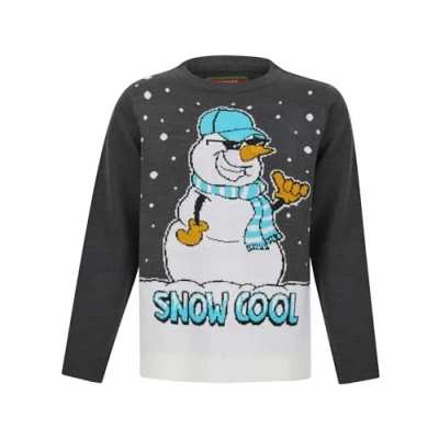 Image of Tokyo Laundry Boy&#039;s &#039;Snow Cool&#039; LED Light Up Novelty Christmas Jumper