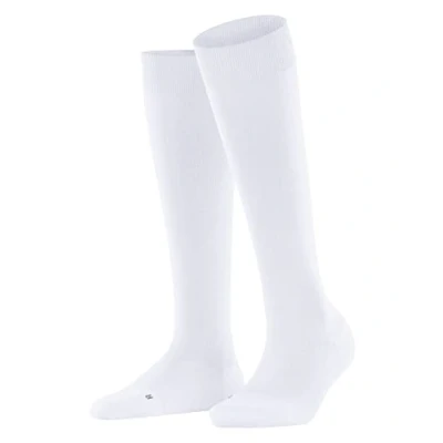 Image of FALKE Women&#039;s Energizer W KH Soft Yarn With Compression 1 Pair Knee High Socks, White (White 2009) Calf circumference W1, 4 5