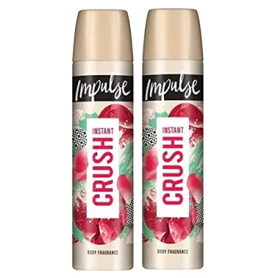 Image of (TWO PACKS) Impulse Instant Crush Body Fragrance Spray 75ml
