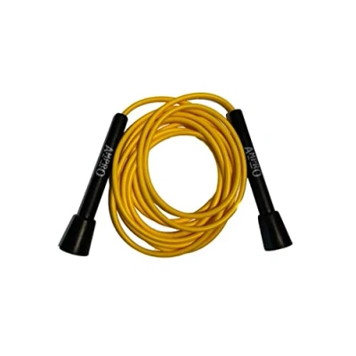 Image of Ampro Zoom Adjustable Speed Skipping Rope 11ft Jump Skip Skill Training Exercise (Black/Yellow)