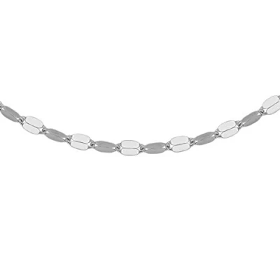 Image of Carissima Gold Women&#039;s 9ct 1.8mm Forzatina Adjustable Chain 41cm/16&quot; 46cm/18&quot; (White)