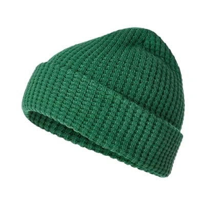 Image of Joe Browns Men&#039;s Fashion Waffle Knit Beanie Hat, Green, One Size
