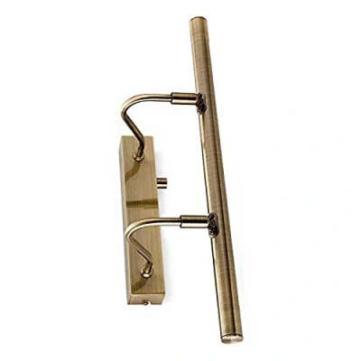Image of LED 1 Light Picture Wall c, w Dimmer Switch Antique Brass