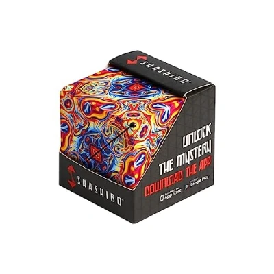 Image of SHASHIBO Shape Shifting Box Award Winning, Patented Fidget Cube w/ 36 Rare Earth Magnets Transforms Into Over 70 Shapes (Spaced Out)