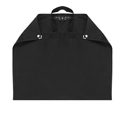 Image of Hoesh UK Black 54&quot; Breathable Foldable Suit Garment Carrier Travel Bag Cover Clothes Protector