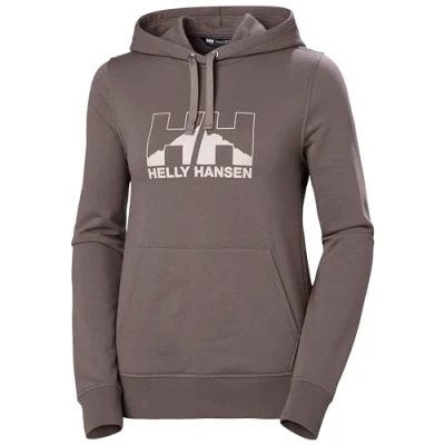 Image of Helly Hansen Womens W Nord Graphic Pullover Hoodie Sparrow Grey, XS