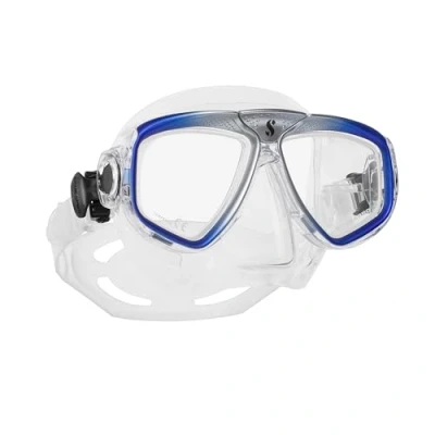 Image of Scubapro Zoom Evo Mask Blue/Silver Clear Skirt