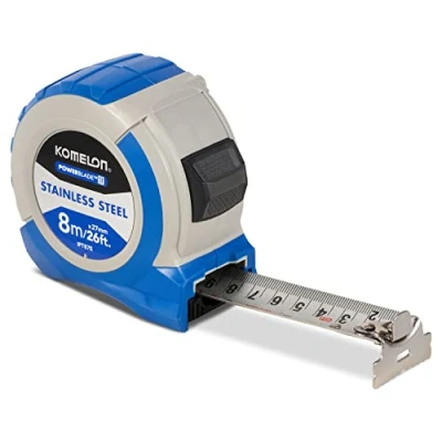 Image of Komelon Stainless Steel PowerBlade™ Pocket Tape 8m/26ft (Width 27mm)