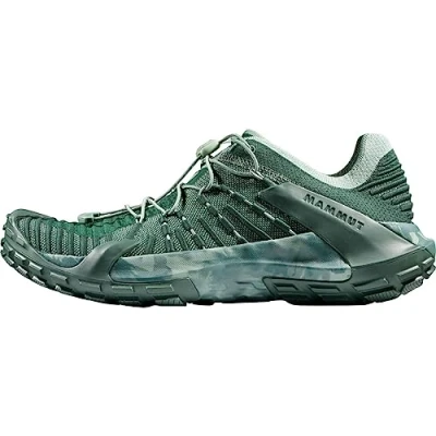 Image of Mammut Men Hueco Knit Ii Hiking Shoe, Dark Jade Jade, 12.5 UK