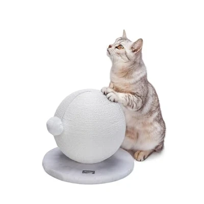 Image of Karlie Bolly Scratching Ball 30.5 x 28 cm White