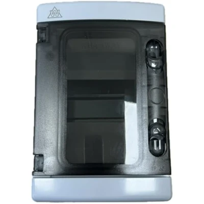 Image of TEW 4 Module IP65 DIN Rail Enclosure Box with Door Outdoor Weatherproof Ideal for Consumer Unit RCD, Contactors, Timers, EV