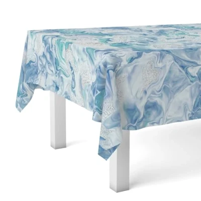 Image of Martina Home GENIL Blue Oilcloth Tablecloth 300 x 140 cm
