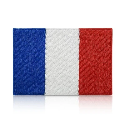 Image of France Flag Iron on Patch French Embroidery Patch, ironable Airsoft Badges Finally Home