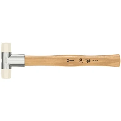 Image of Wera 05000305001 1 x 250 mm &quot;101&quot; Soft Faced Hammer with Nylon Head Sections Silver