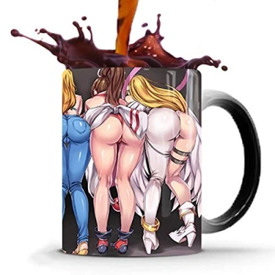 Image of Heat Changing Mug, Sensitive Ceramic Coffee Mugs Magic Mug Perfect Novelty Gift/Father Gifts 350 ml (12oz)