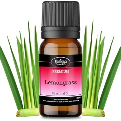 Image of Lemongrass Essential Oils 10ml 100% Pure Oils, Aromatherapy for Diffusers, Humidifier Natural Bugs and Mosquito Repellent, Oil Massage with Earthy Zesty Scents