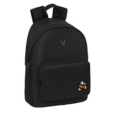 Image of SAFTA Unisex Kid&#039;s Article Mickey Mouse Premium Laptop Backpack, Multicoloured, M