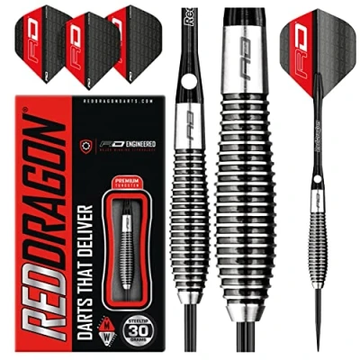 Image of RED DRAGON Lethal Magic 30g Tungsten Darts Set with Flights and Stems