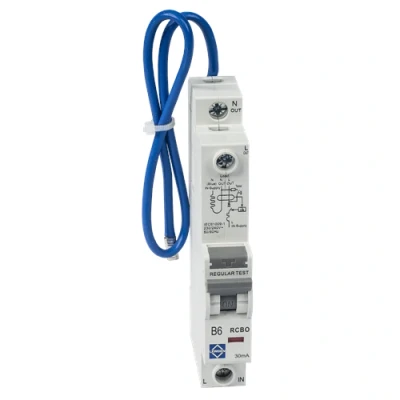Image of Lewden 50A Single Pole 1 Module B Curve 6kA 30mA Type A RCBO