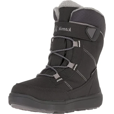 Image of Kamik Boy&#039;s Unisex Kids Stance2 Snow Boot, Black mid Grey Bmg, 9.5 UK Child