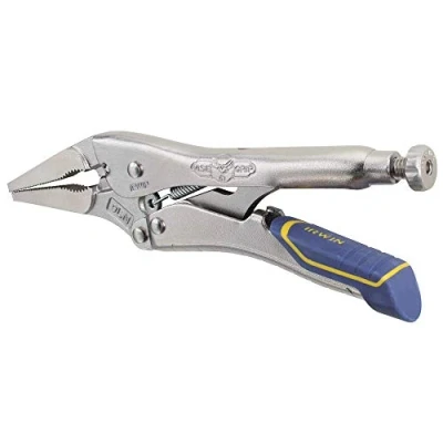 Image of IRWIN Vise Grip Locking Pliers, Fast Release, Long Nose with Wire Cutter, 9 Inch (IRHT82582)