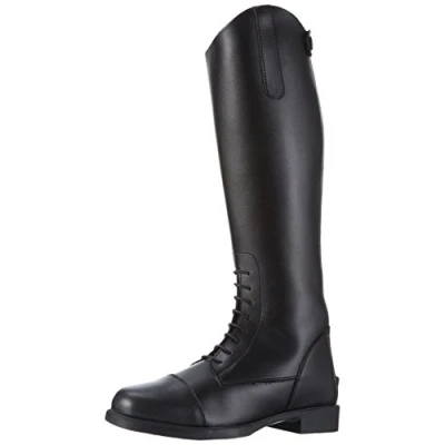 Image of HKM SPORTS EQUIPMENT Unisex Reitstiefel, Kinder/Damen9100 Equestrian Boot, Black, 4 UK