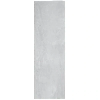 Image of vidaXL Rug HUARTE Short Pile Soft and Washable Grey 80x250 cm