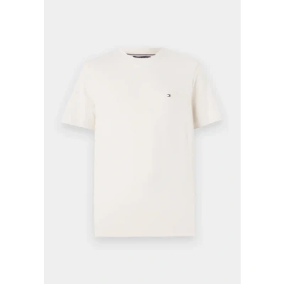 Image of Tommy Hilfiger ESS Seasonal REG FIT Solid TEE Basic Tshirt, Men&#039;s, Size: XS, Newsprint