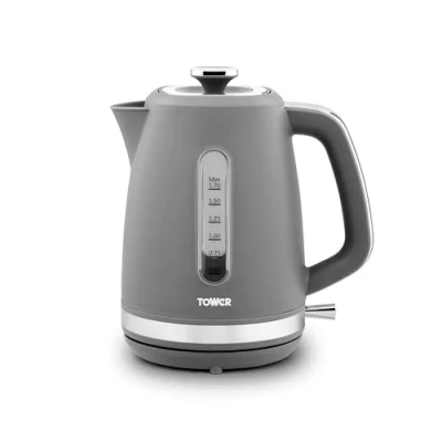 Image of Tower Odyssey Jug Kettle with Chrome Accents, 1.7 Litres, Grey