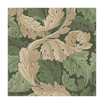 Image of William Morris At Home Acanthus Plum Wallpaper