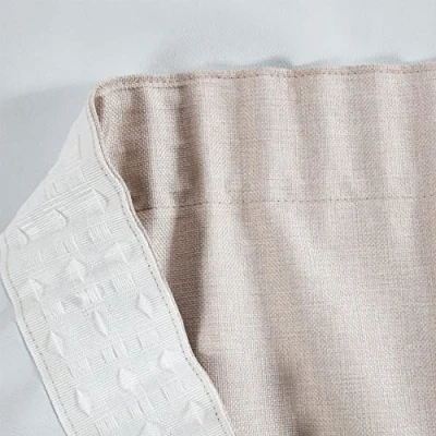 Image of Sundour Eclipse Blackout Pencil Pleat Curtains Natural Beige 66x54 Fully Lined Curtain Taped Top