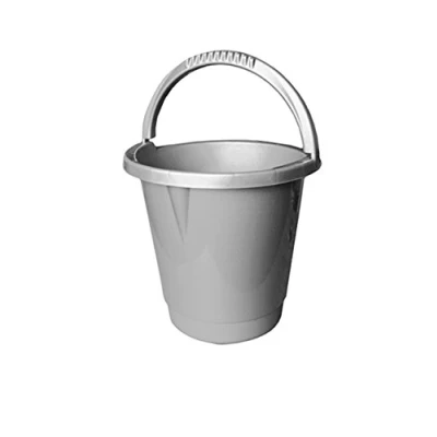 Image of 10Lt Durable Plastic Storage Cleaning Bucket with Handle (Platinum)