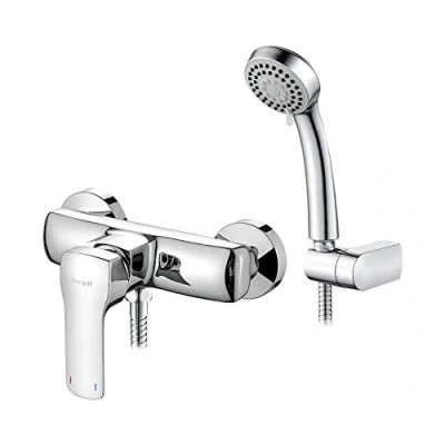 Image of Ibergrif Mines Single Lever Shower Mixer, Bathroom Tap Set, Chrome