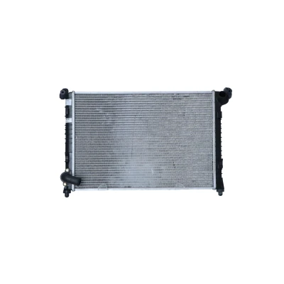 Image of 17107509714, 17117570821, 7509714 Engine radiator NRF EASY FIT 53807 Aluminium 578mm 399mm 26mm with rubber grommet Brazed cooling fins