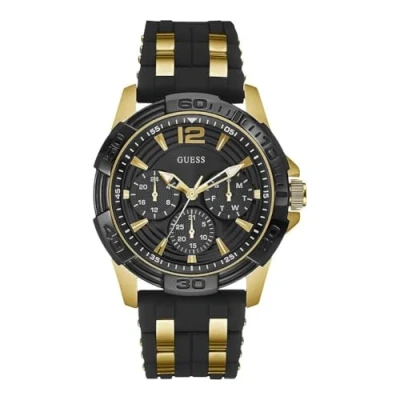 Image of GUESS Men Analog Quartz Watch with Silicone Strap GW0234G3