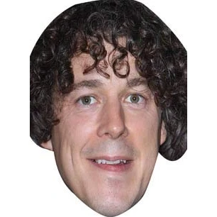 Image of FoxyPrinting Alan Davies Tv Star Celebrity Cardboard Party Face Mask Fancy Dress