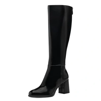 Image of Tamaris Women&#039;s 1 25515 41 Ankle Boot, Black (Black Patent), 3.5 UK