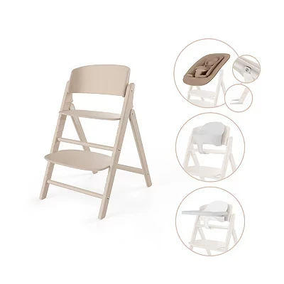 Image of Cybex Click &amp; Fold 4in1 Highchair Set All Natural