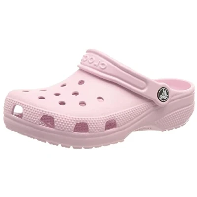 Image of Crocs Unisex Kids Classic Clog T Clogs, Ballerina Pink, 5 UK Child