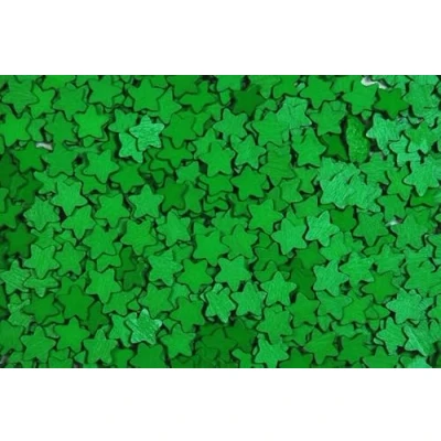 Image of Packs of 50 18mm Wooden Stars Colour Choice and Pack Quantity (Green)