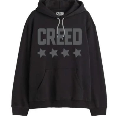 Image of cotton division Men&#039;s Mecreedsw004 Hooded Sweatshirt, Black, L